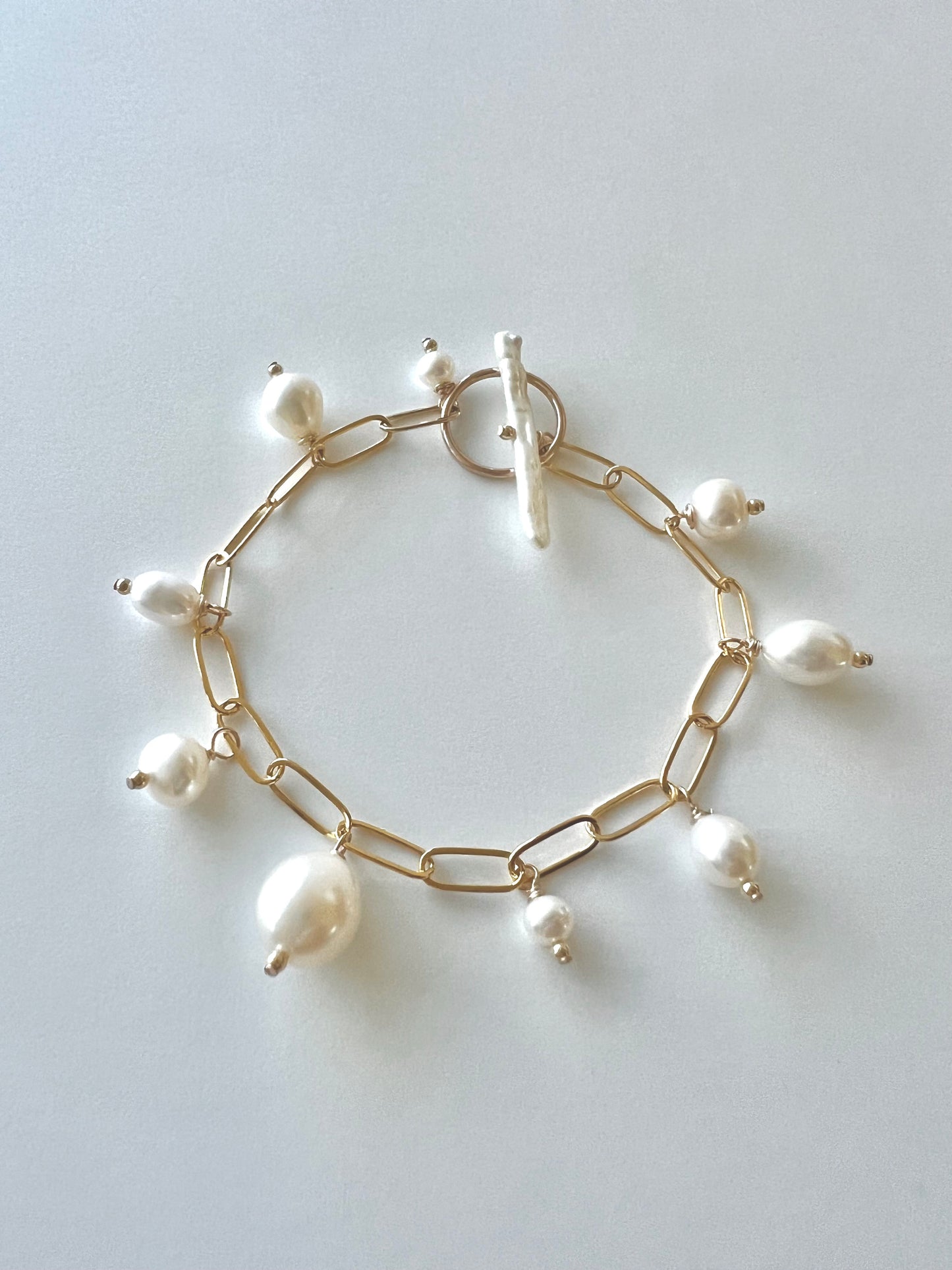 Renee pearl charm bracelet