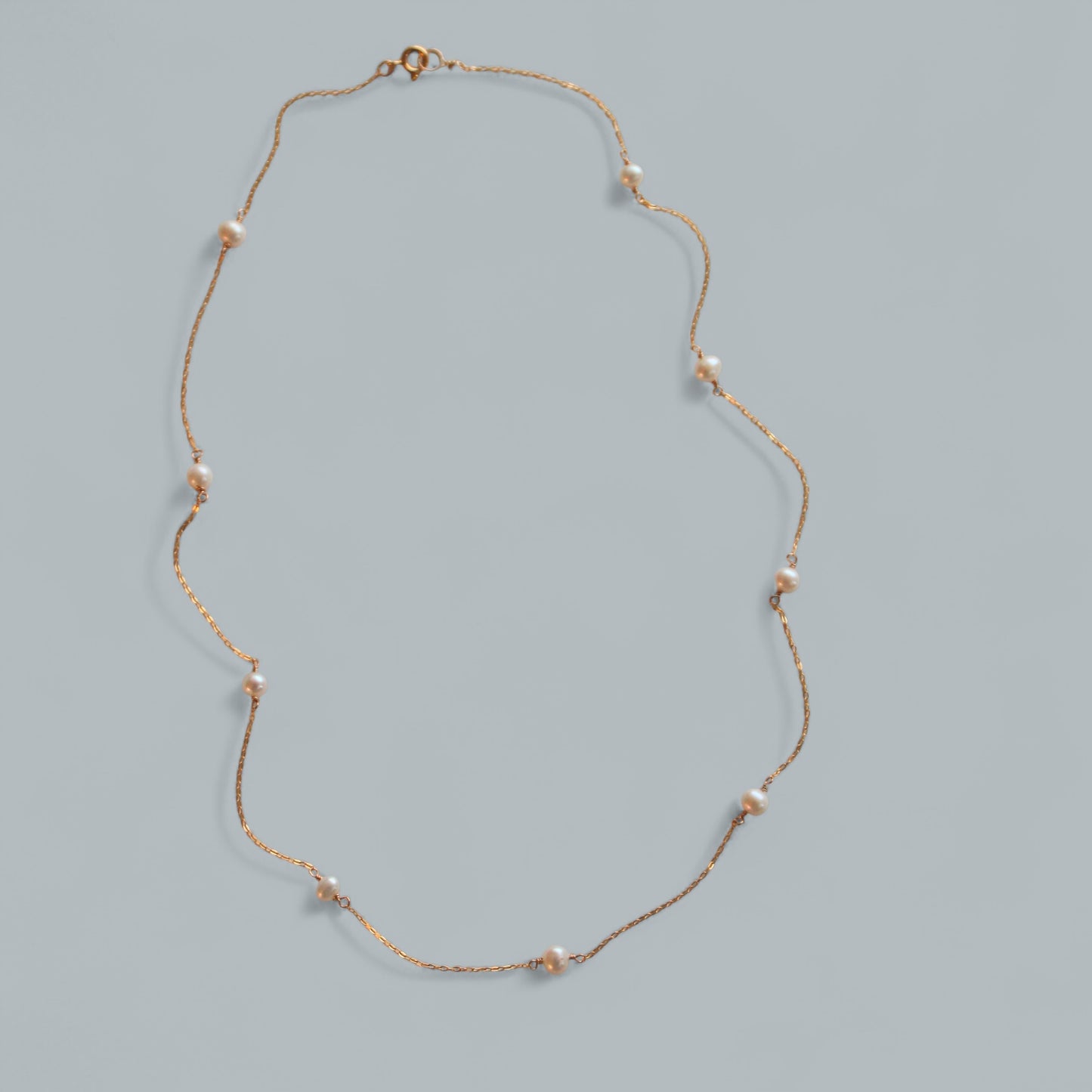 PHOEBE pearl tincup necklace