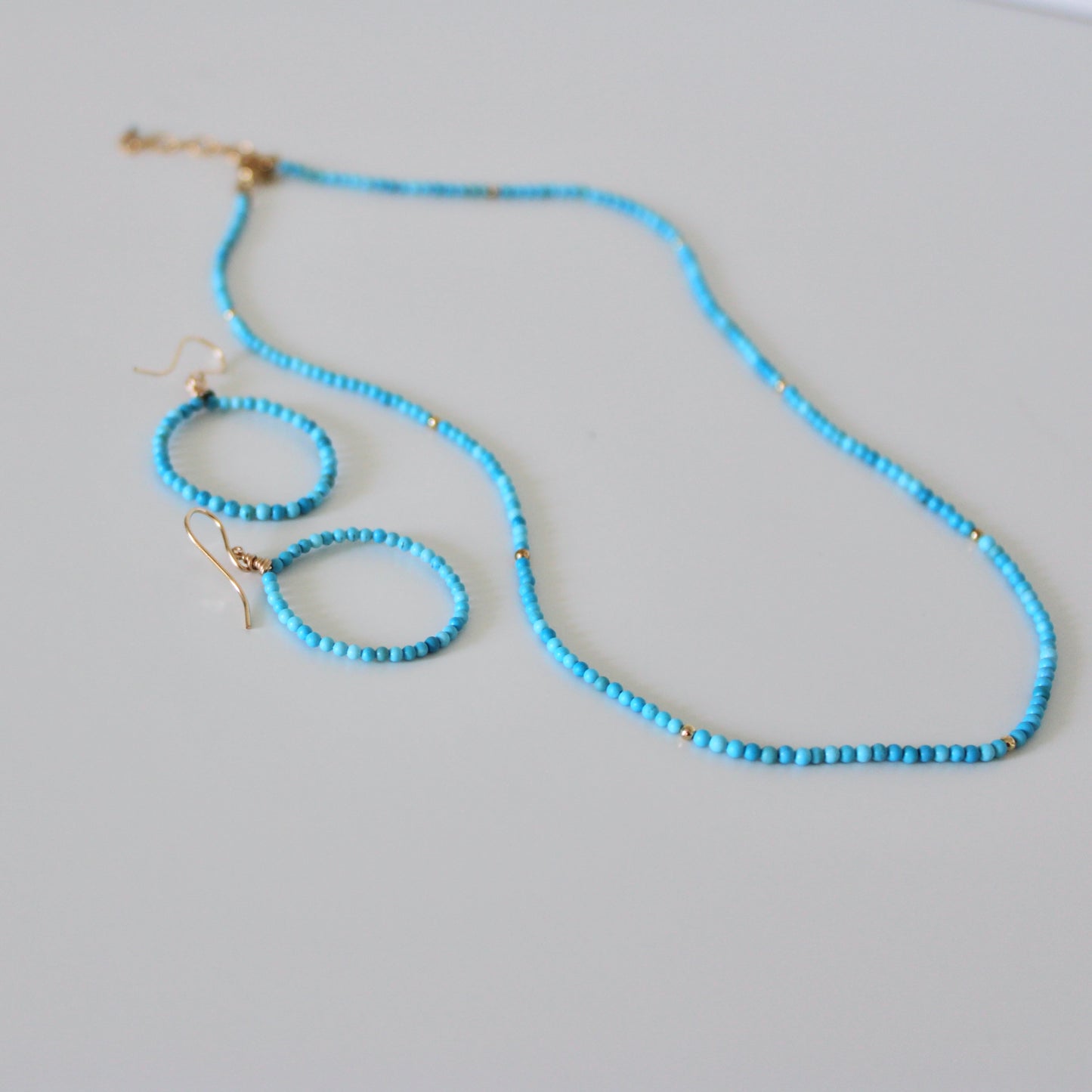 ELENA full turquoise hoop