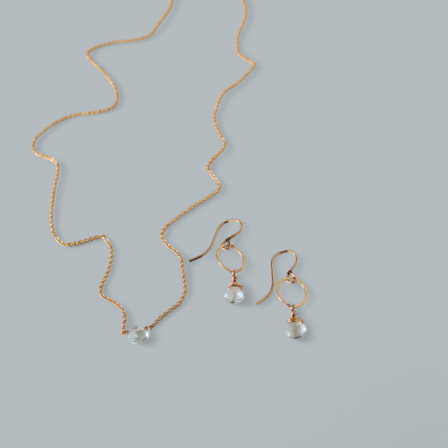 OLA topaz drop earrings