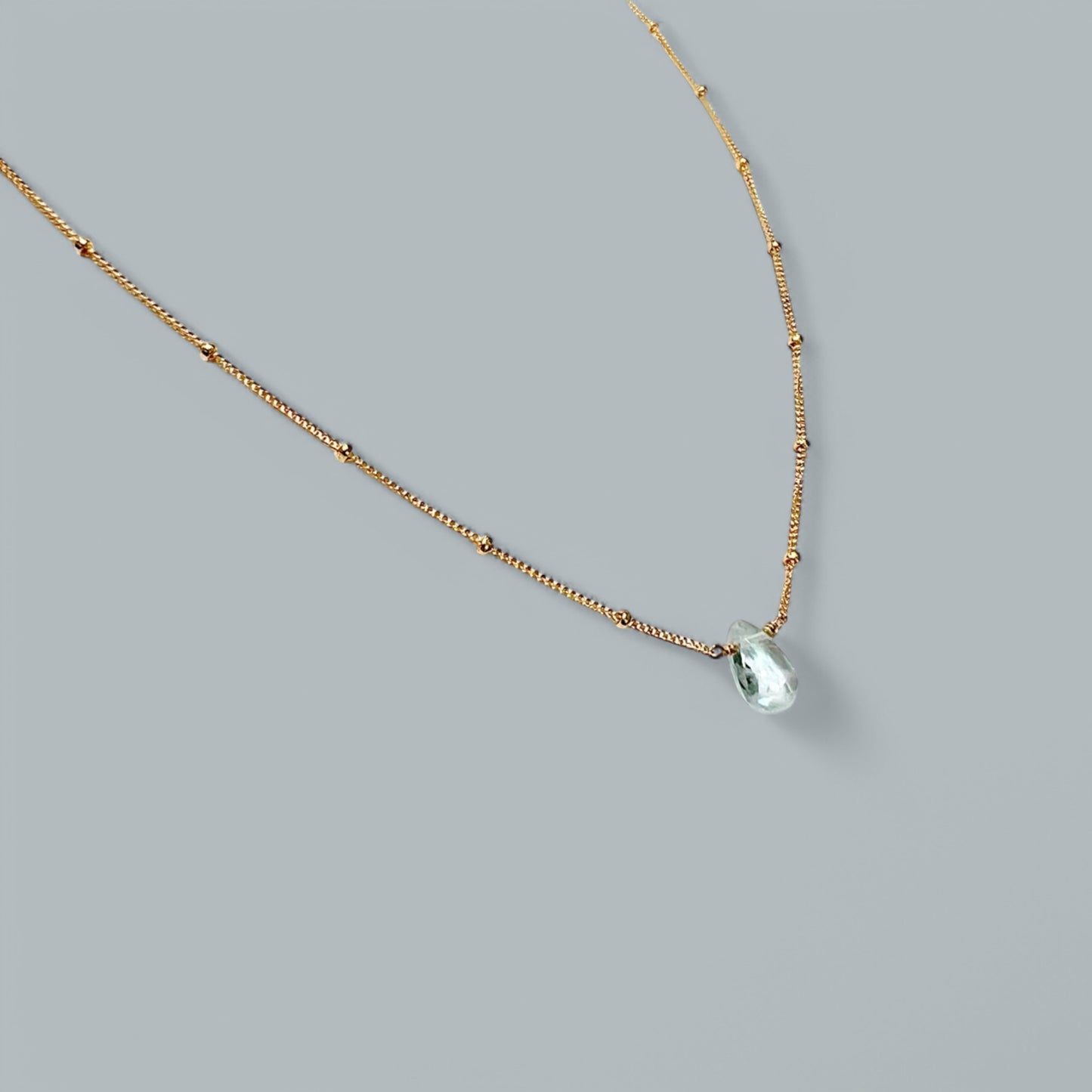 FRANCIS aquamarine satellite necklace