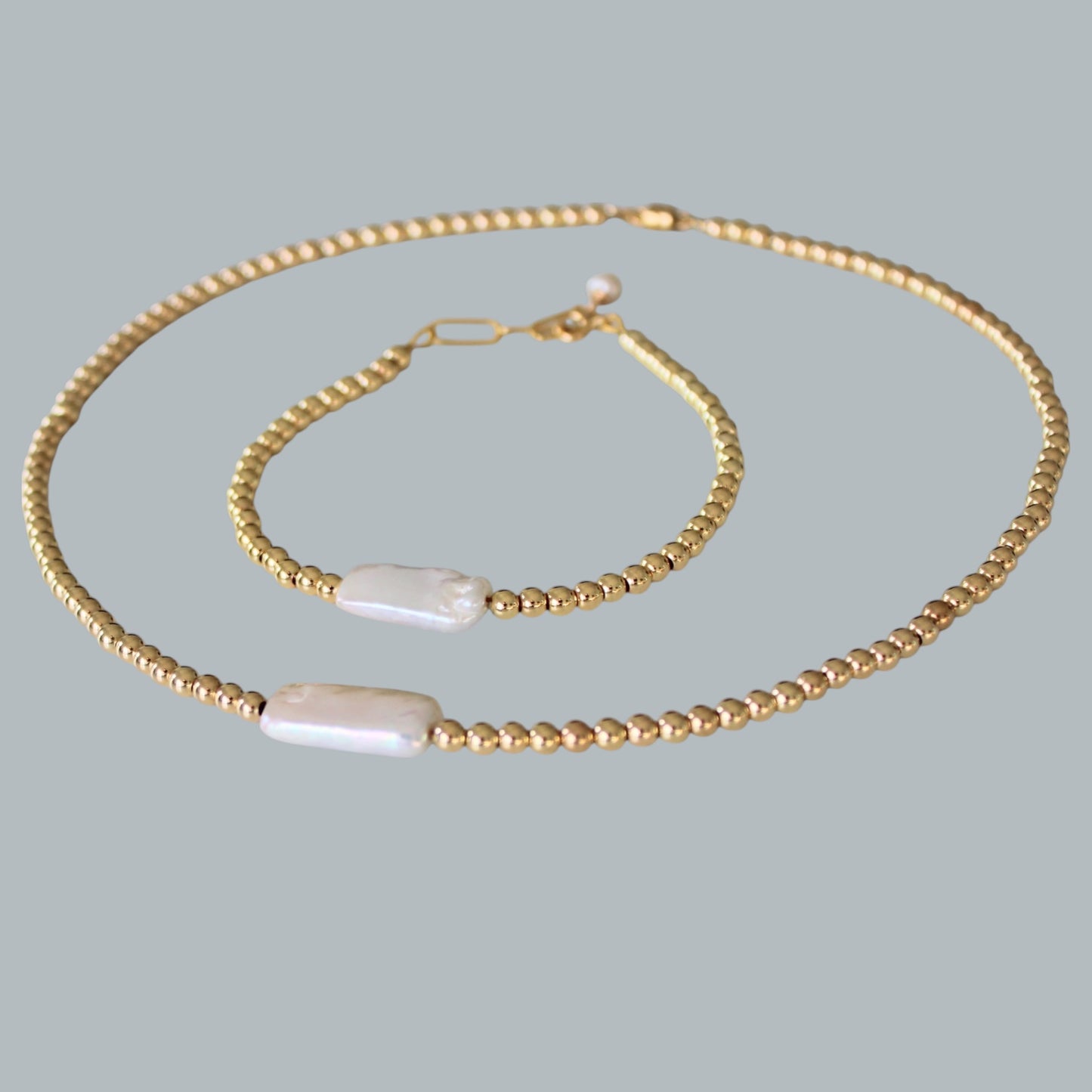 EFFIE pearl “chicklet” bracelet