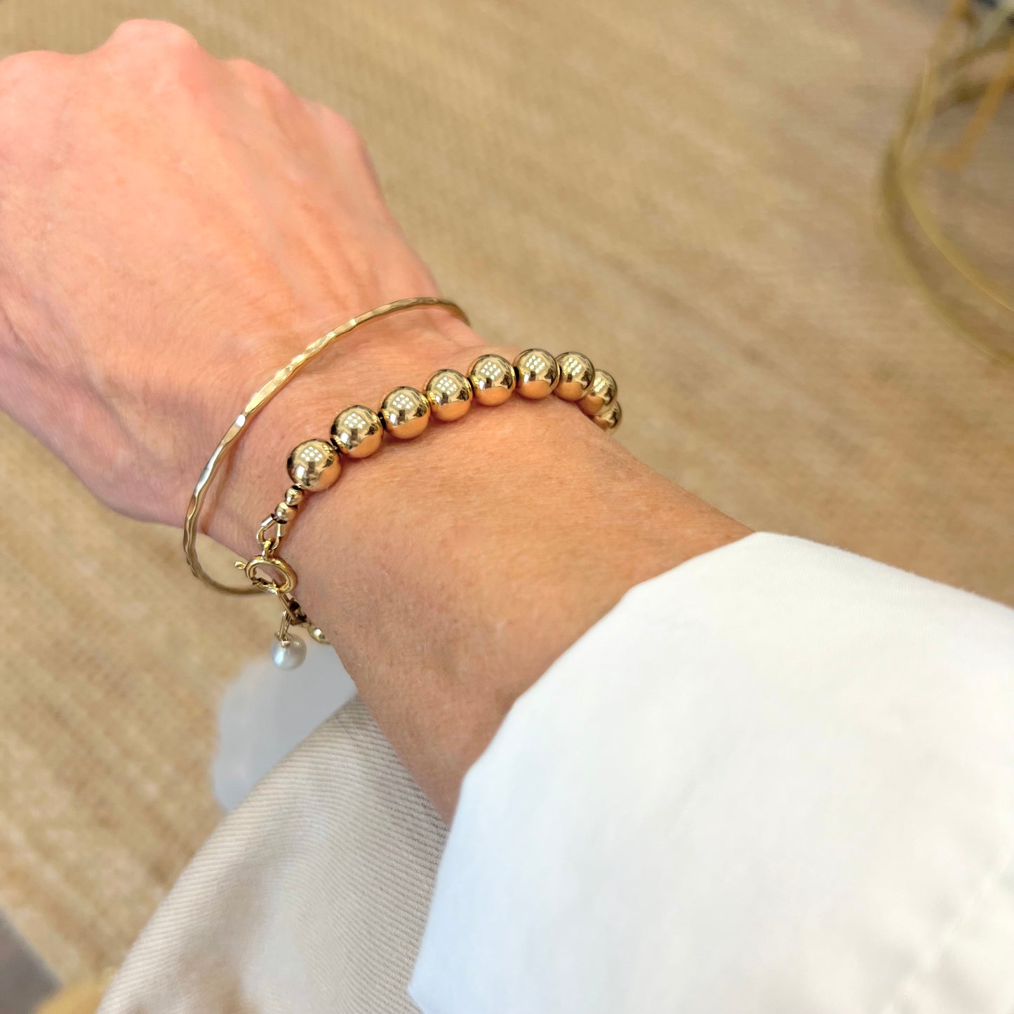 KAY gold beaded bracelet