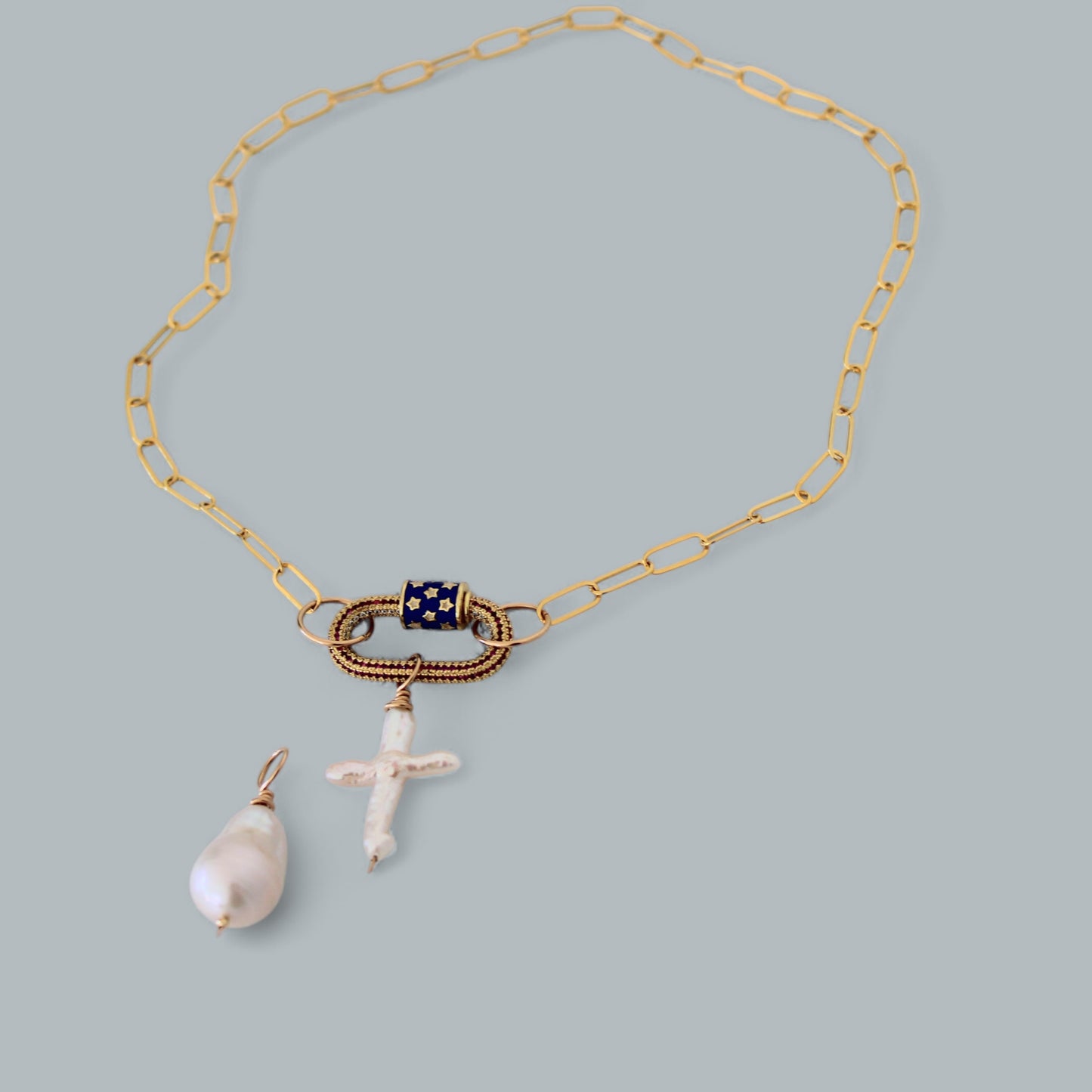 DELTA USA paperclip necklace