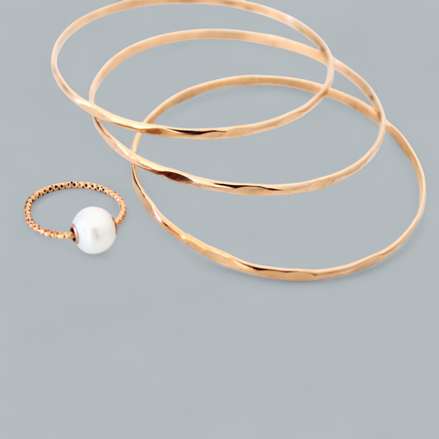 AUTUMN floating pearl ring