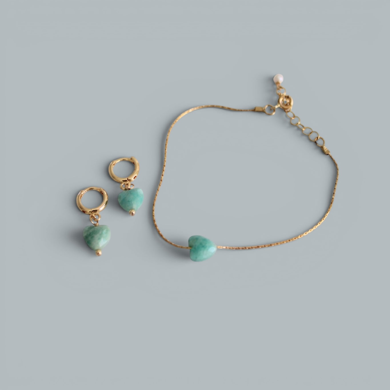 LISI amazonite heart bracelet