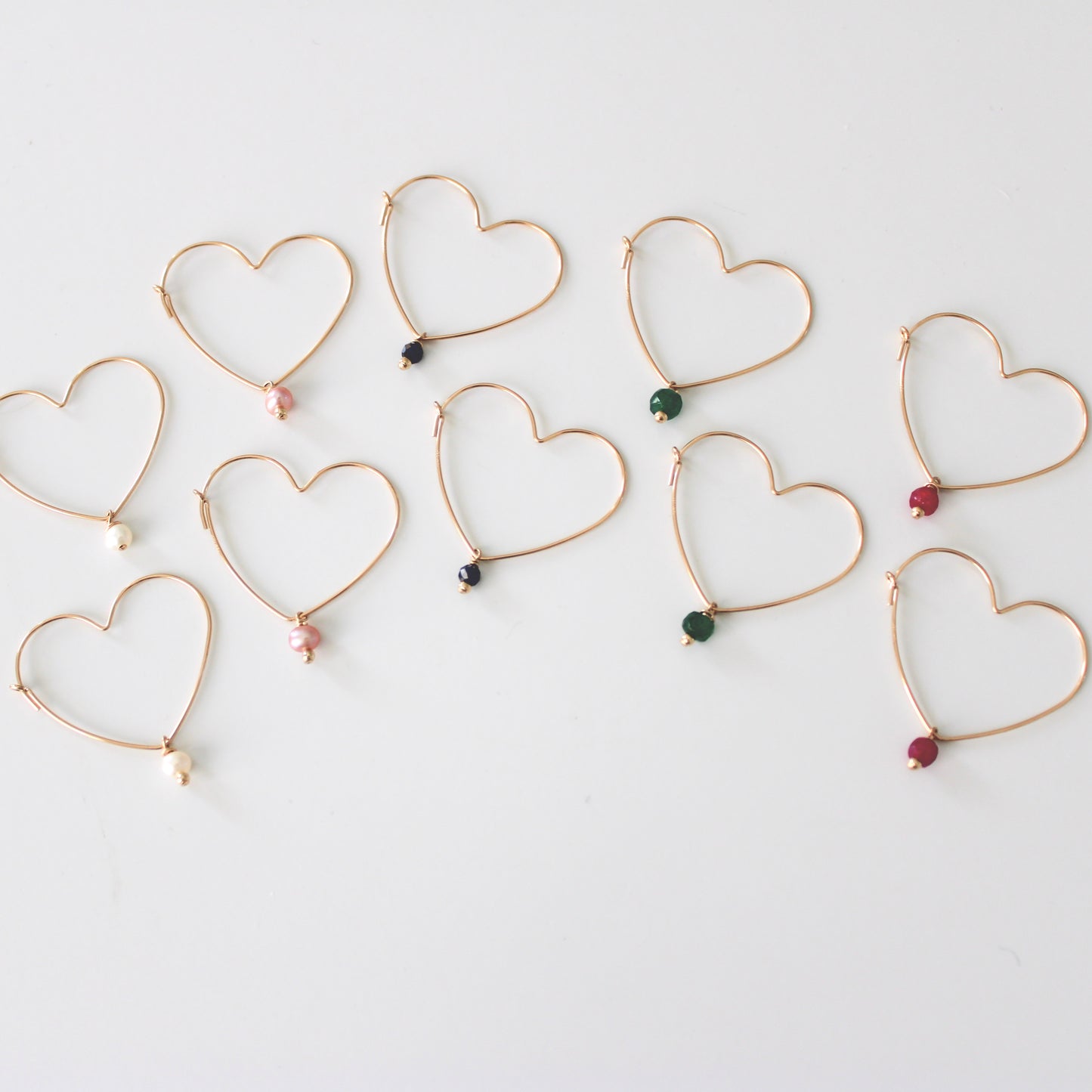 GENNY heart hoops