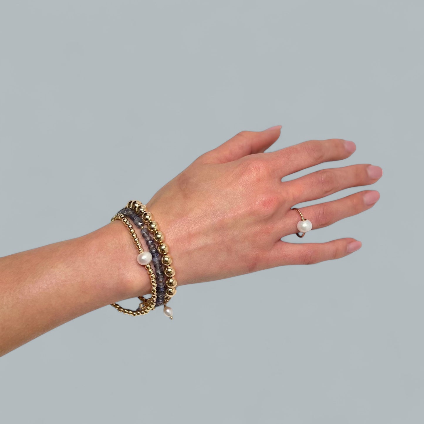 KAY gold beaded bracelet