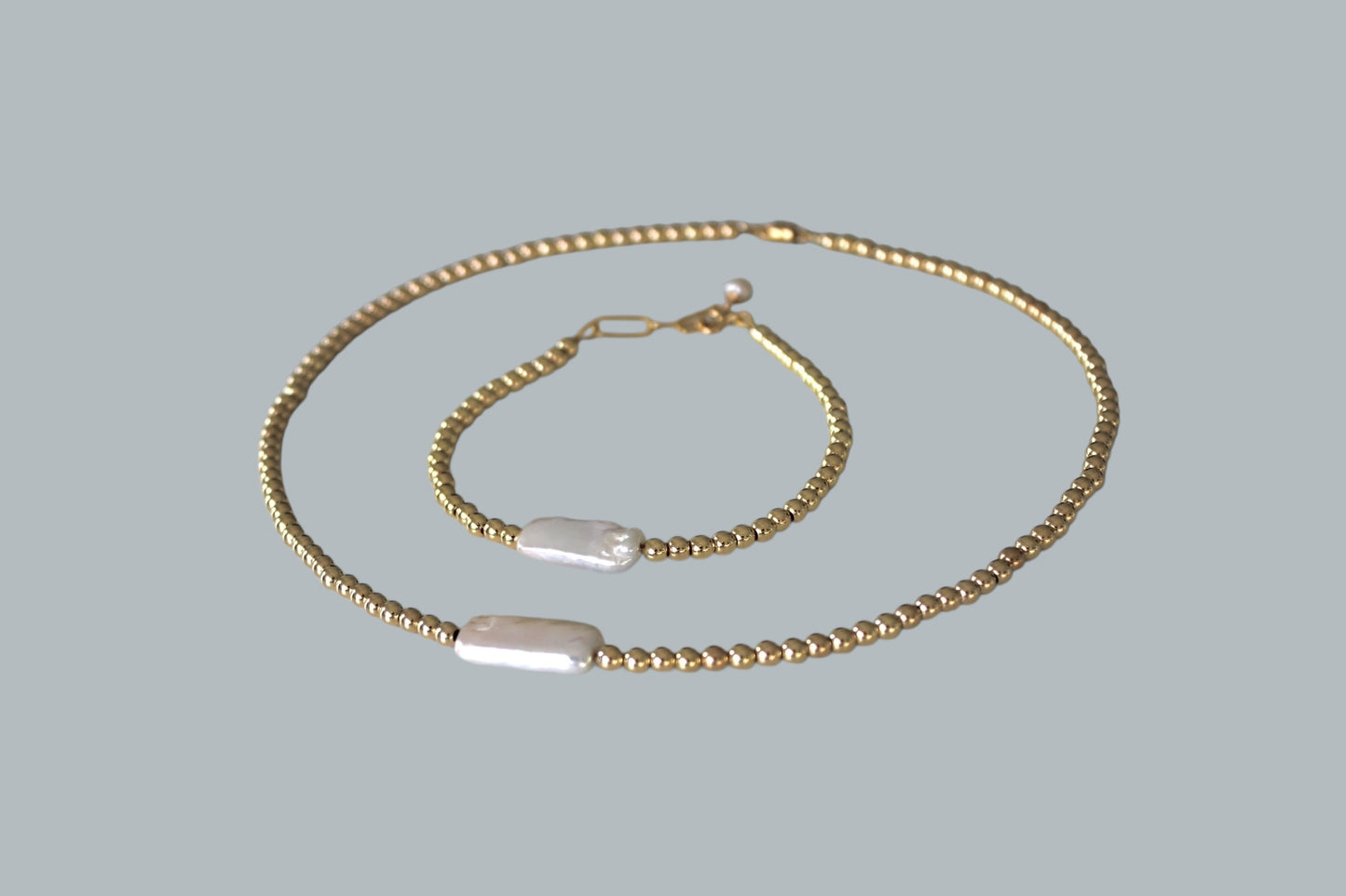 EFFIE pearl “chicklet” bracelet