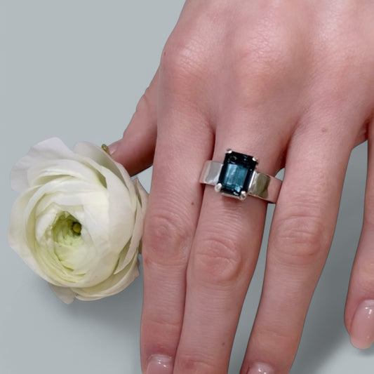 CORA London blue topaz ring