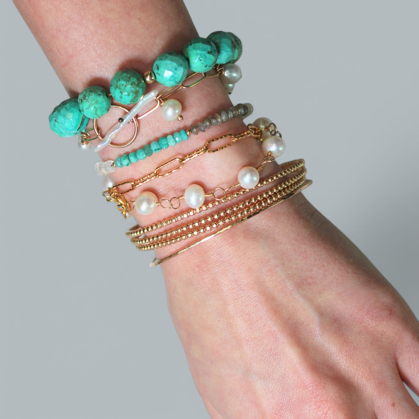 CHARLIE beaded bangle