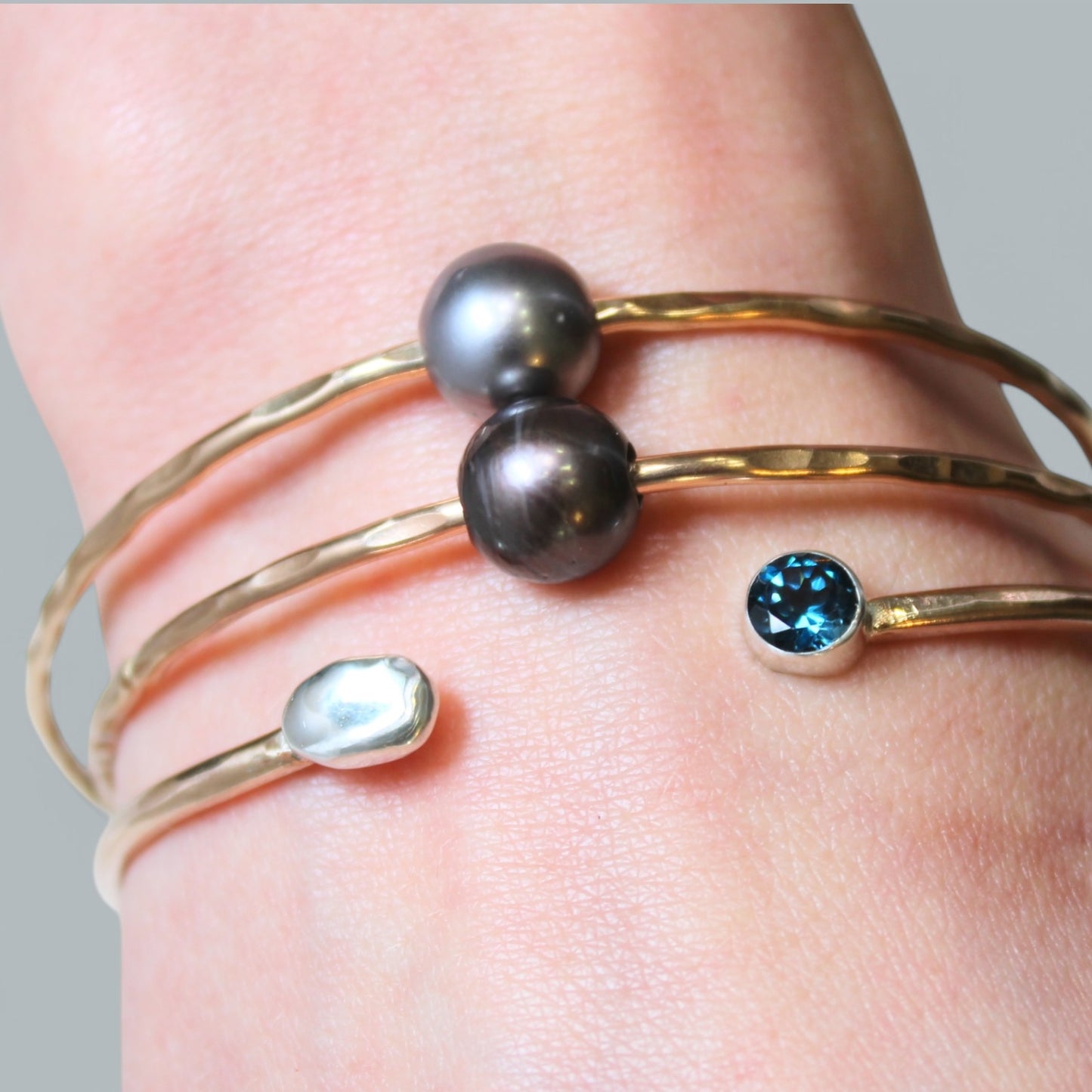 LENNON London blue topaz bangle