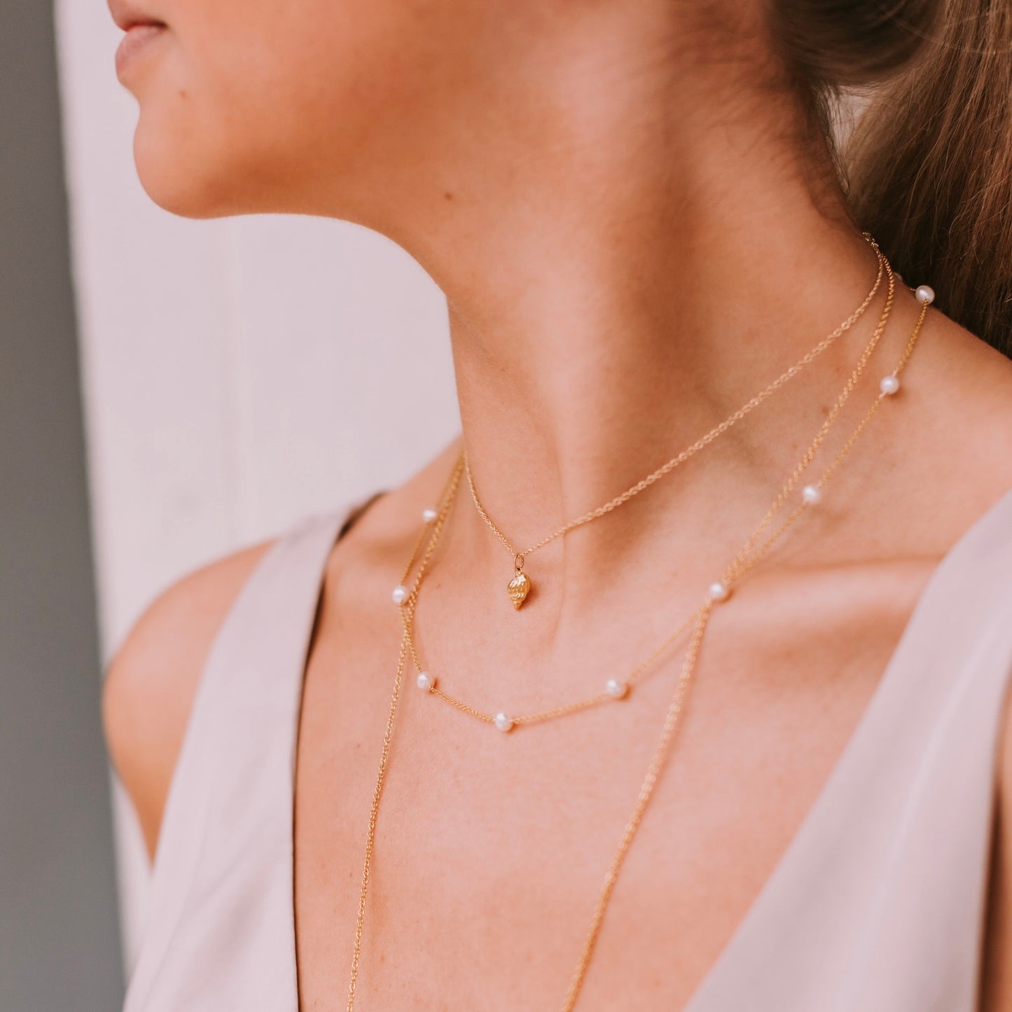 silvia mini shell necklace
