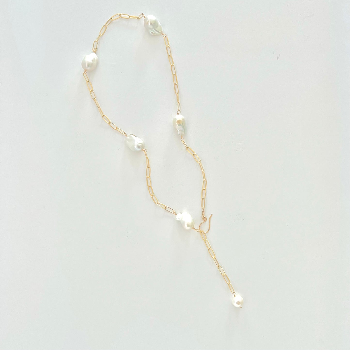 Lacey baroque pearl necklace