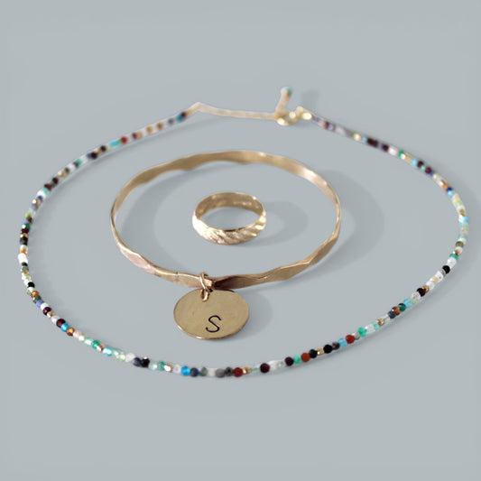 LAURIE multi gemstone choker