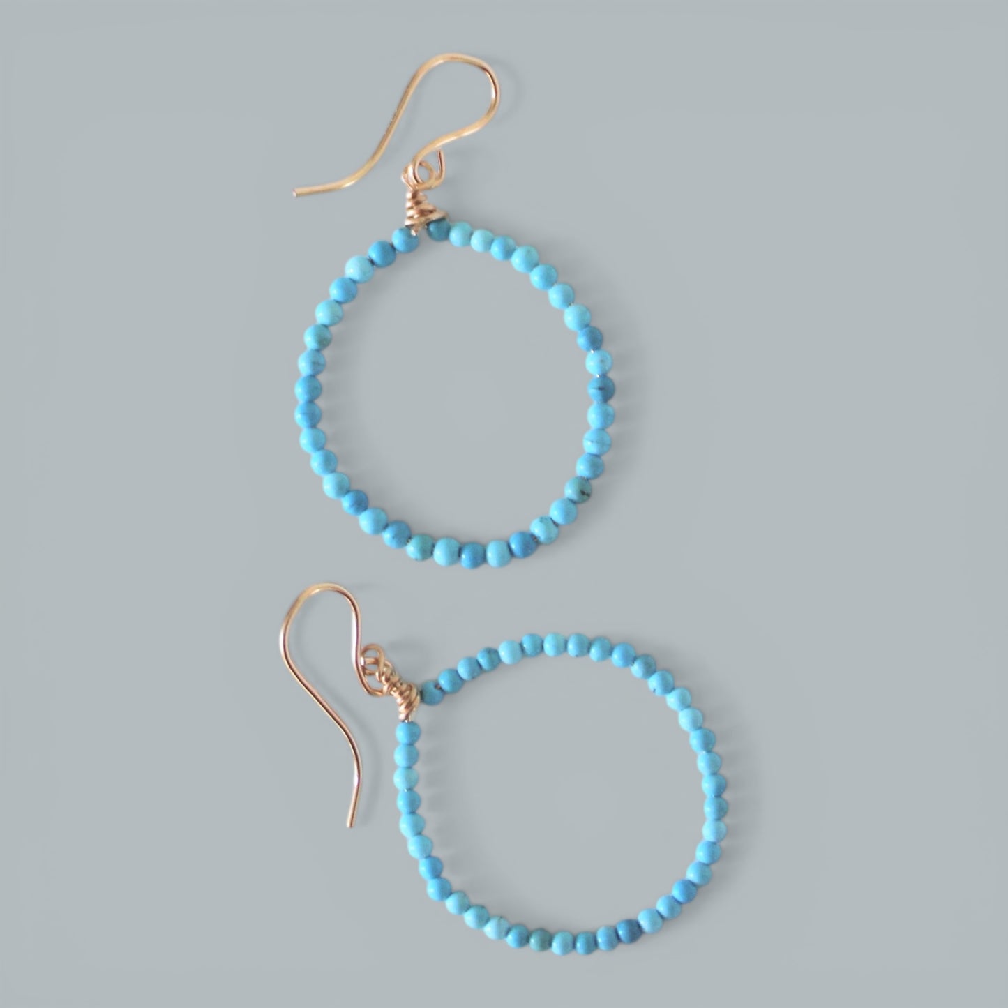 ELENA full turquoise hoop