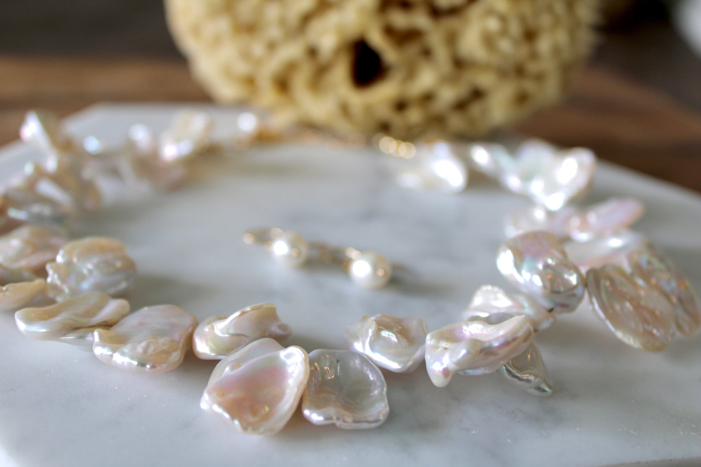 Elliot XL keishi pearl necklace