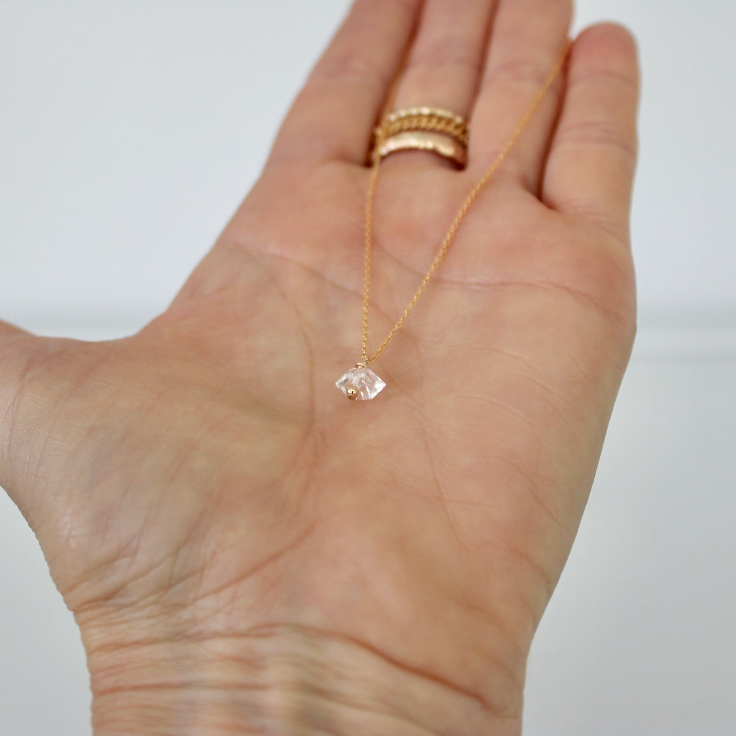 WREN Herkimer diamond necklace