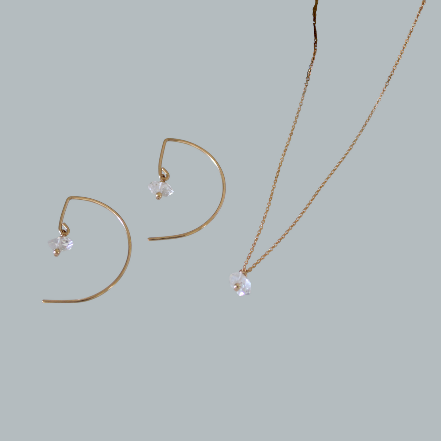 BRIDGETTE Hermimer diamond threaders
