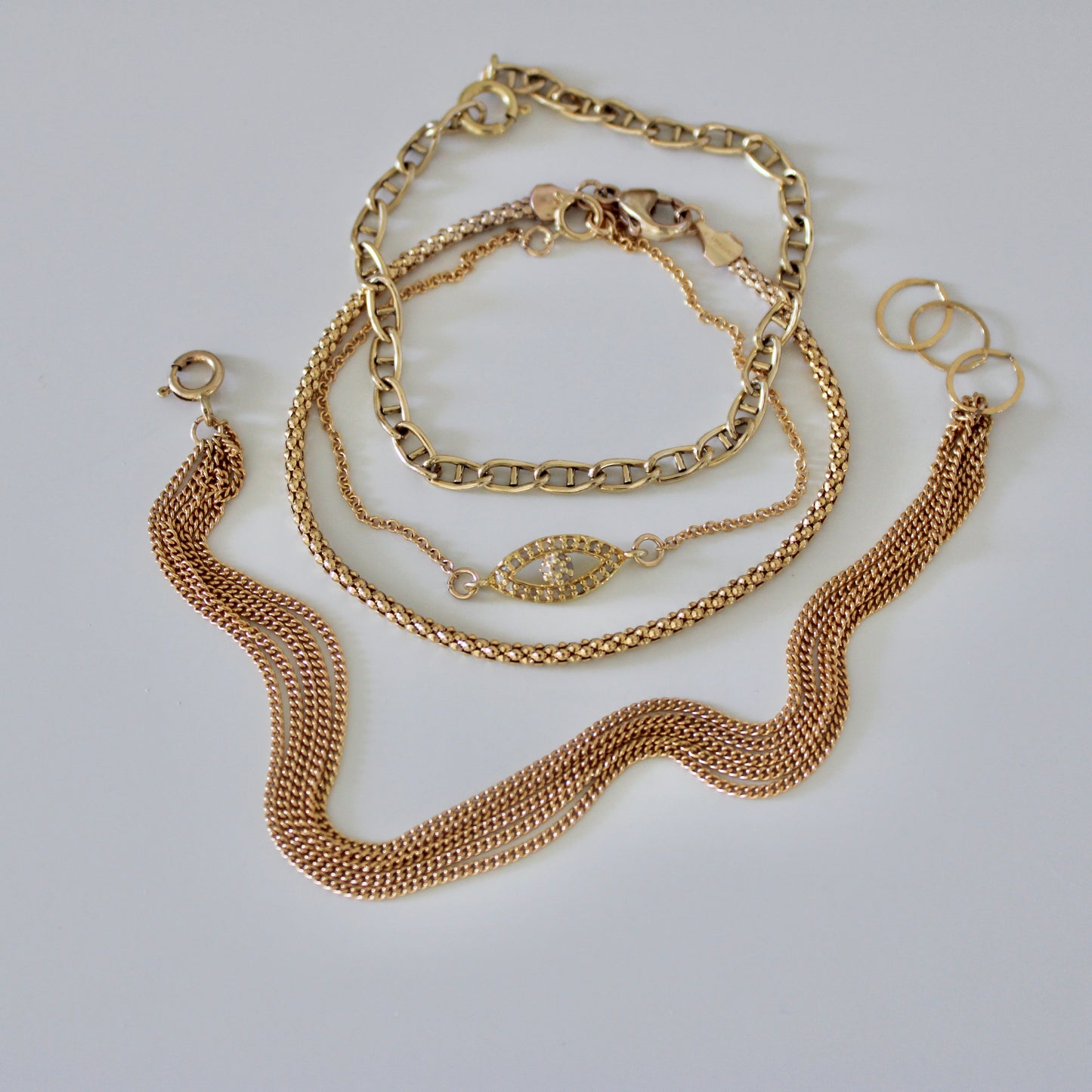 ROSA popcorn chain bracelet