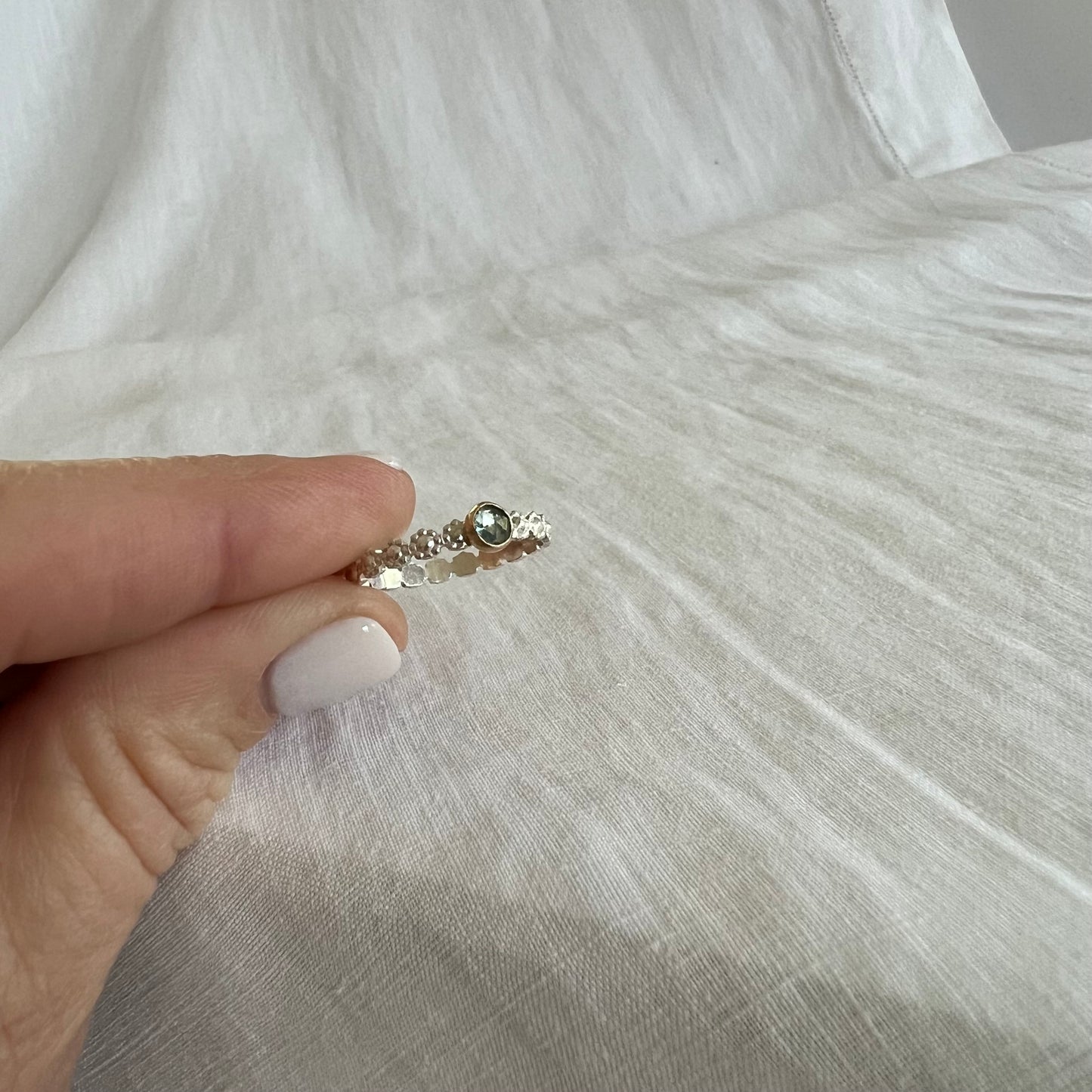 Sydney floral gemstone ring
