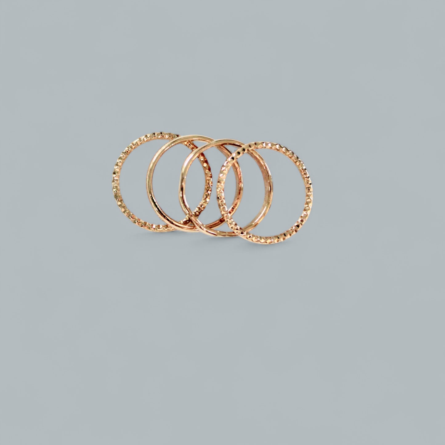 ANGELA gold band stack