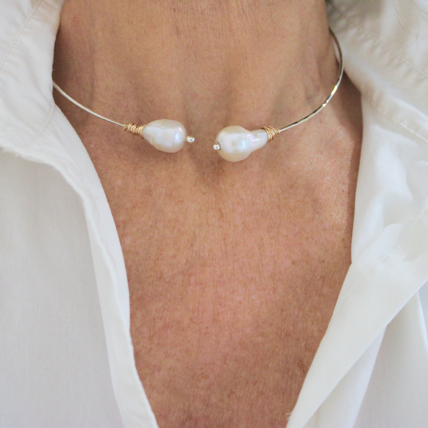MARIELLE baroque pearl collar