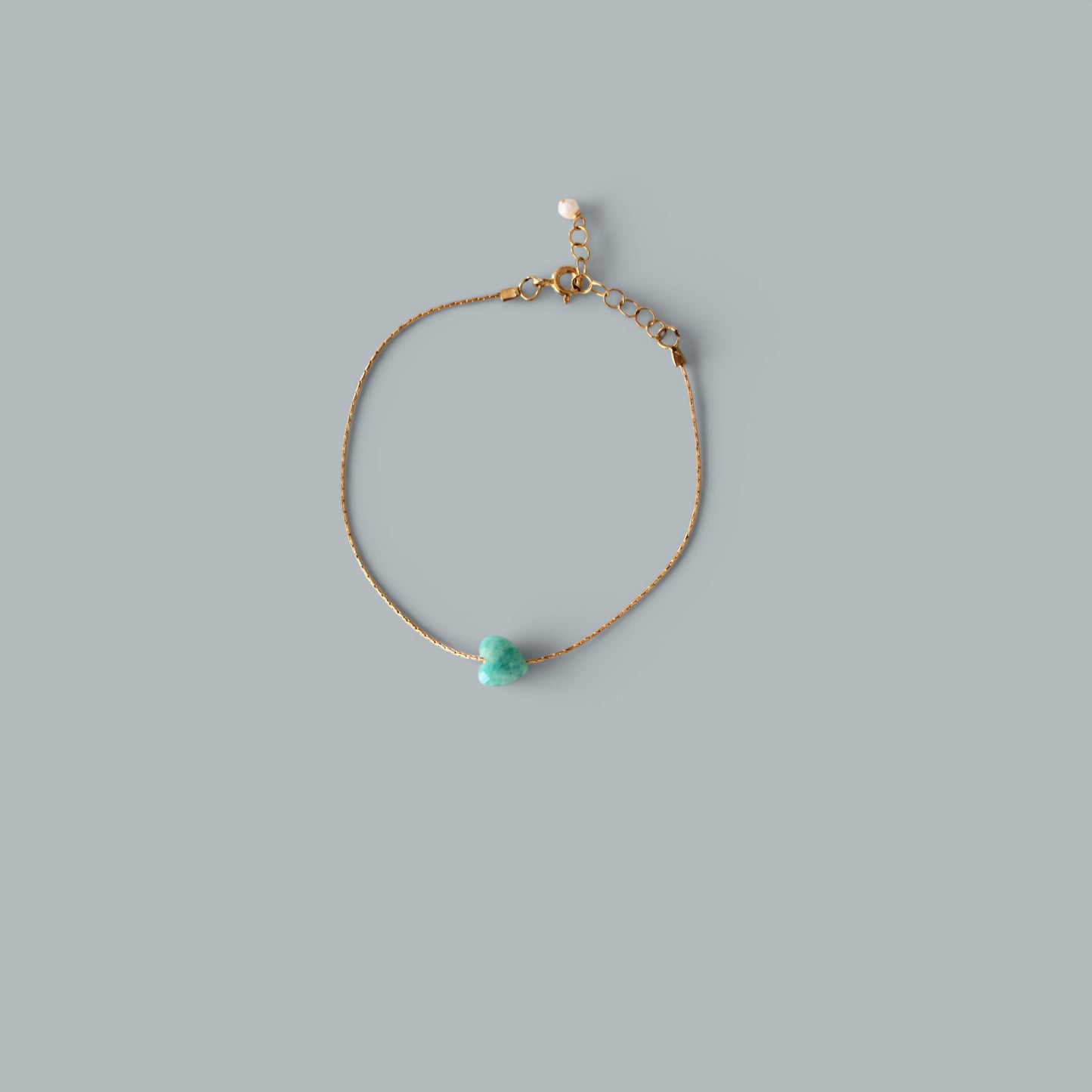 LISI amazonite heart bracelet