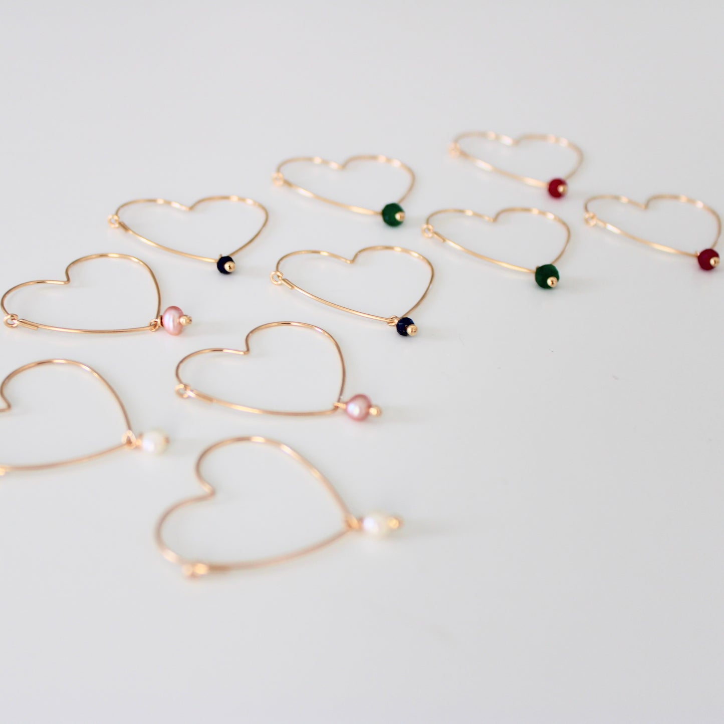 GENNY heart hoops