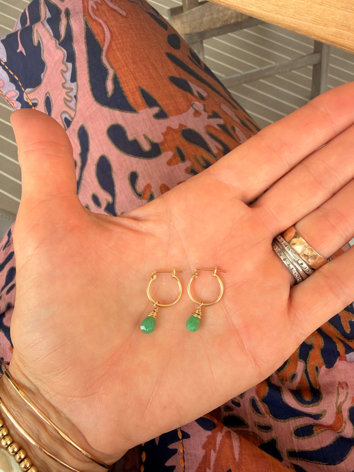 Summer sale chrysoprase earrings