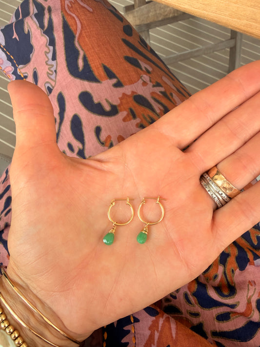 Summer sale chrysoprase earrings