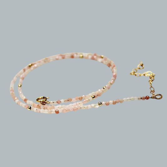 ARIA pink opal necklace