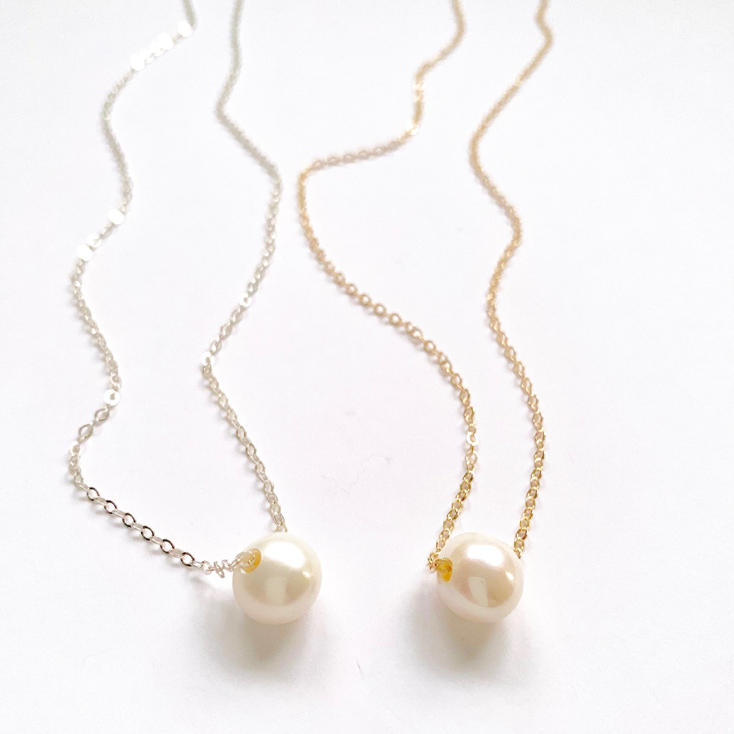 Norma Round Sliding Freshwater Pearl Necklace