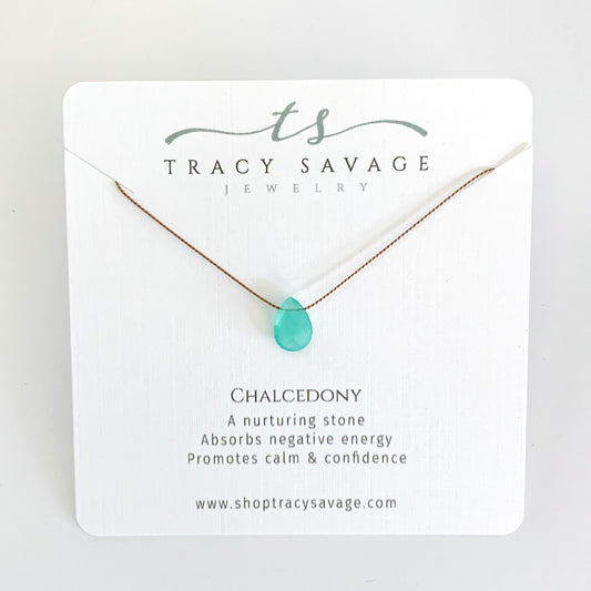 Chalcedony Silk Necklace
