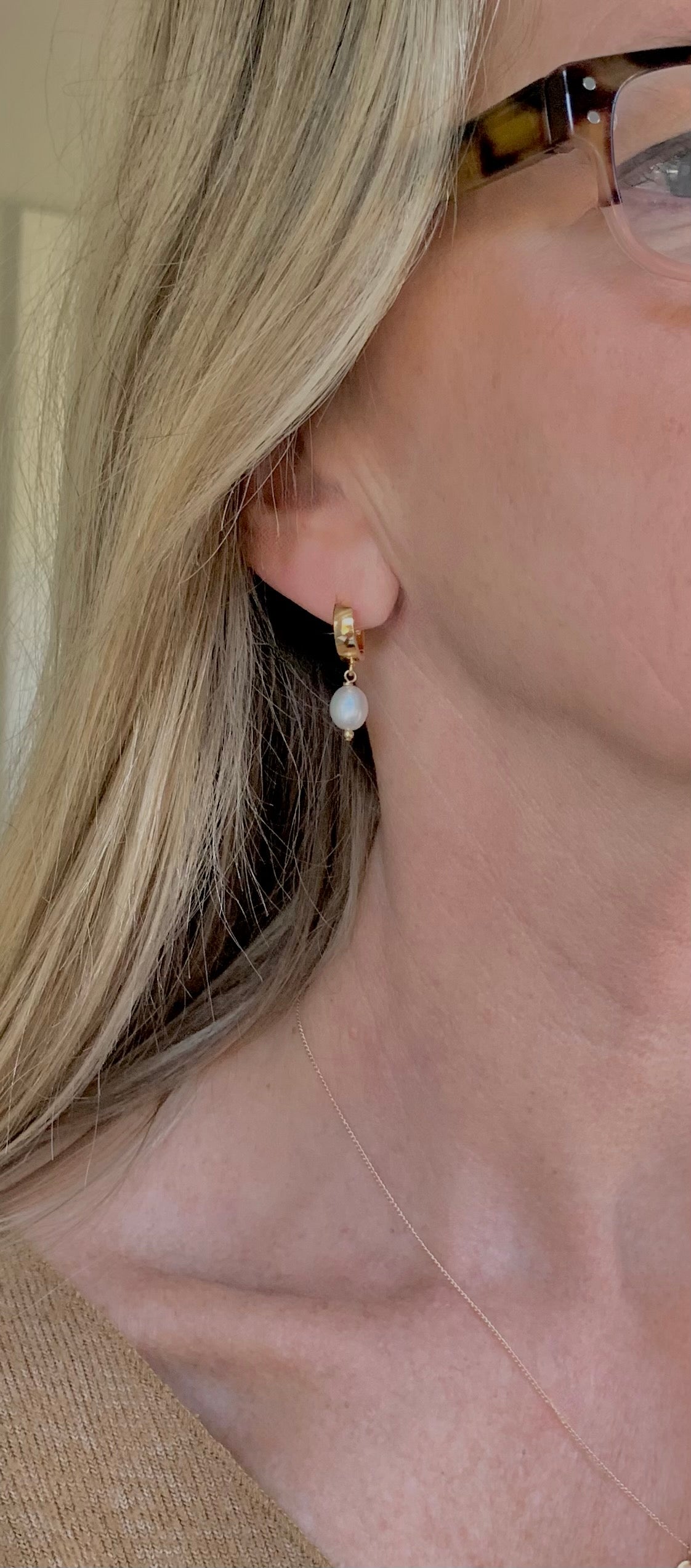 susan gold huggie earrings