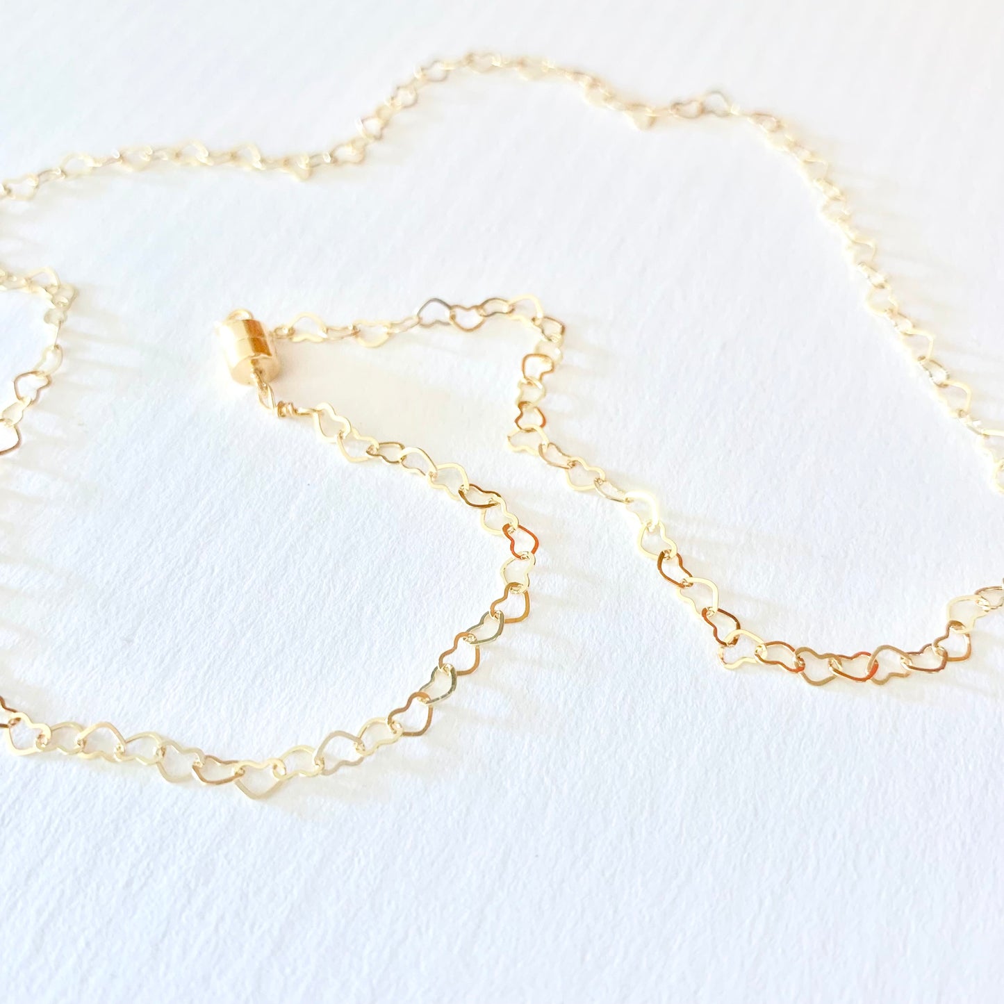 Jules heart link necklace