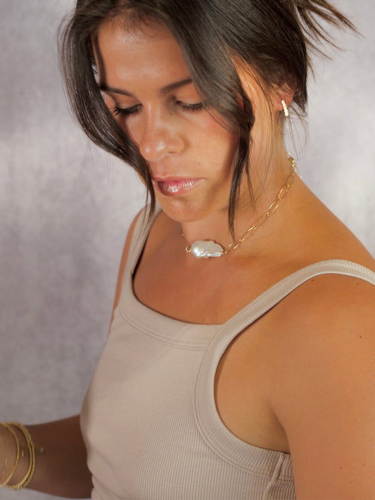 Iris XL baroque pearl necklace